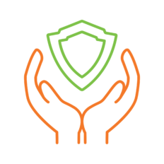 Safety safety hand icon